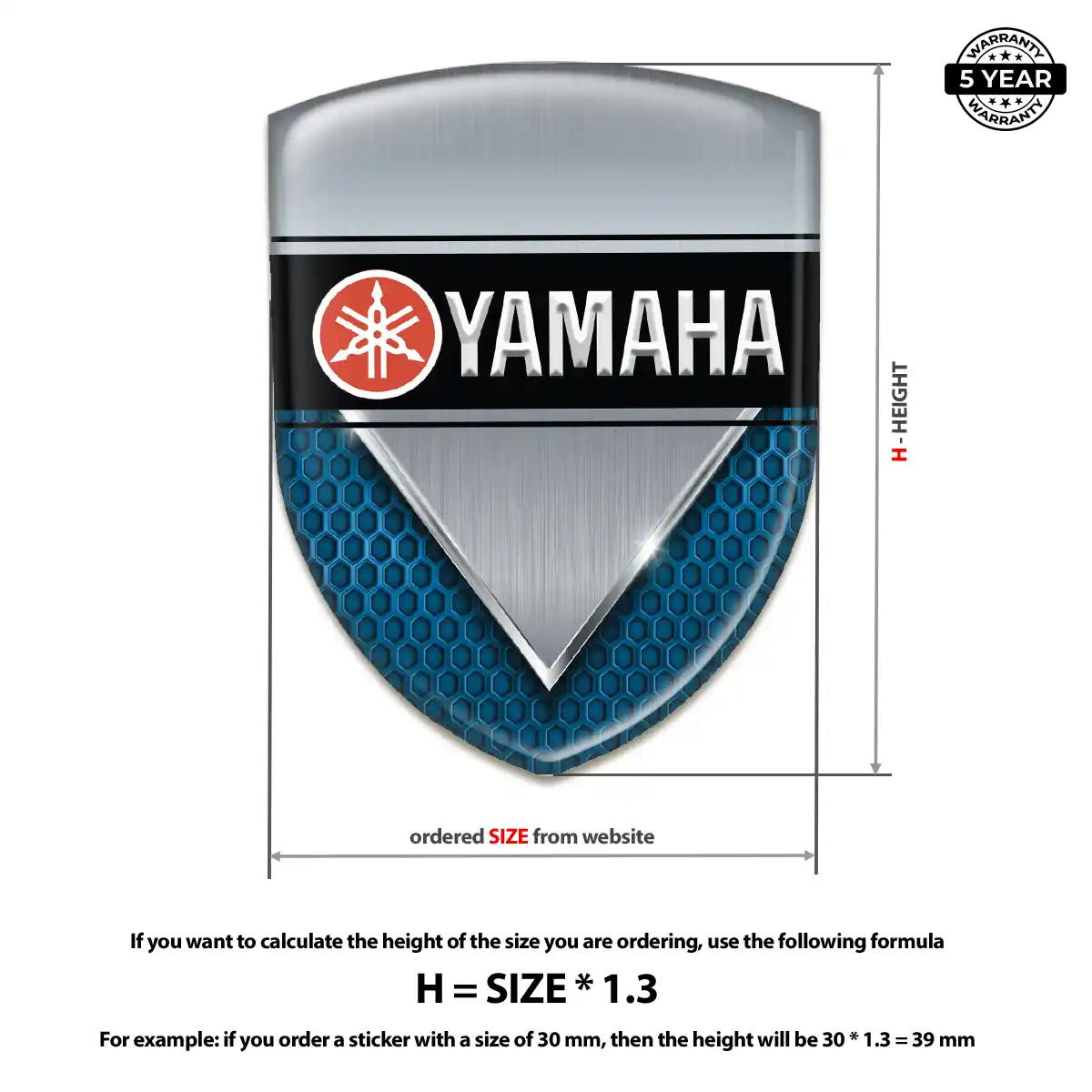 Yamaha Emblem Silicone Interior Luxe