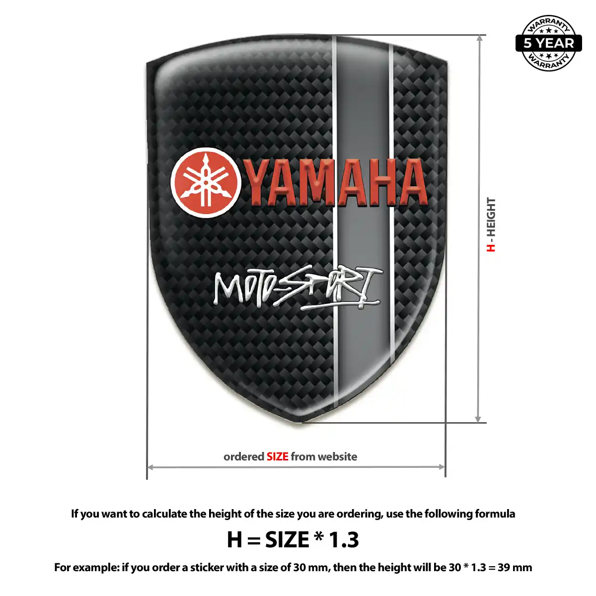 Yamaha Emblem Silicone Premium Dome