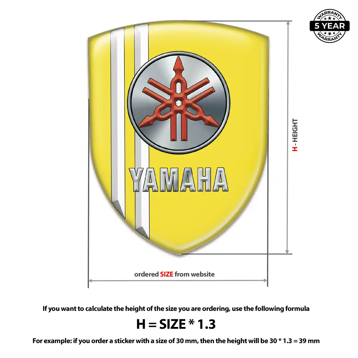 Yamaha Emblem Silicone Resin Luxe