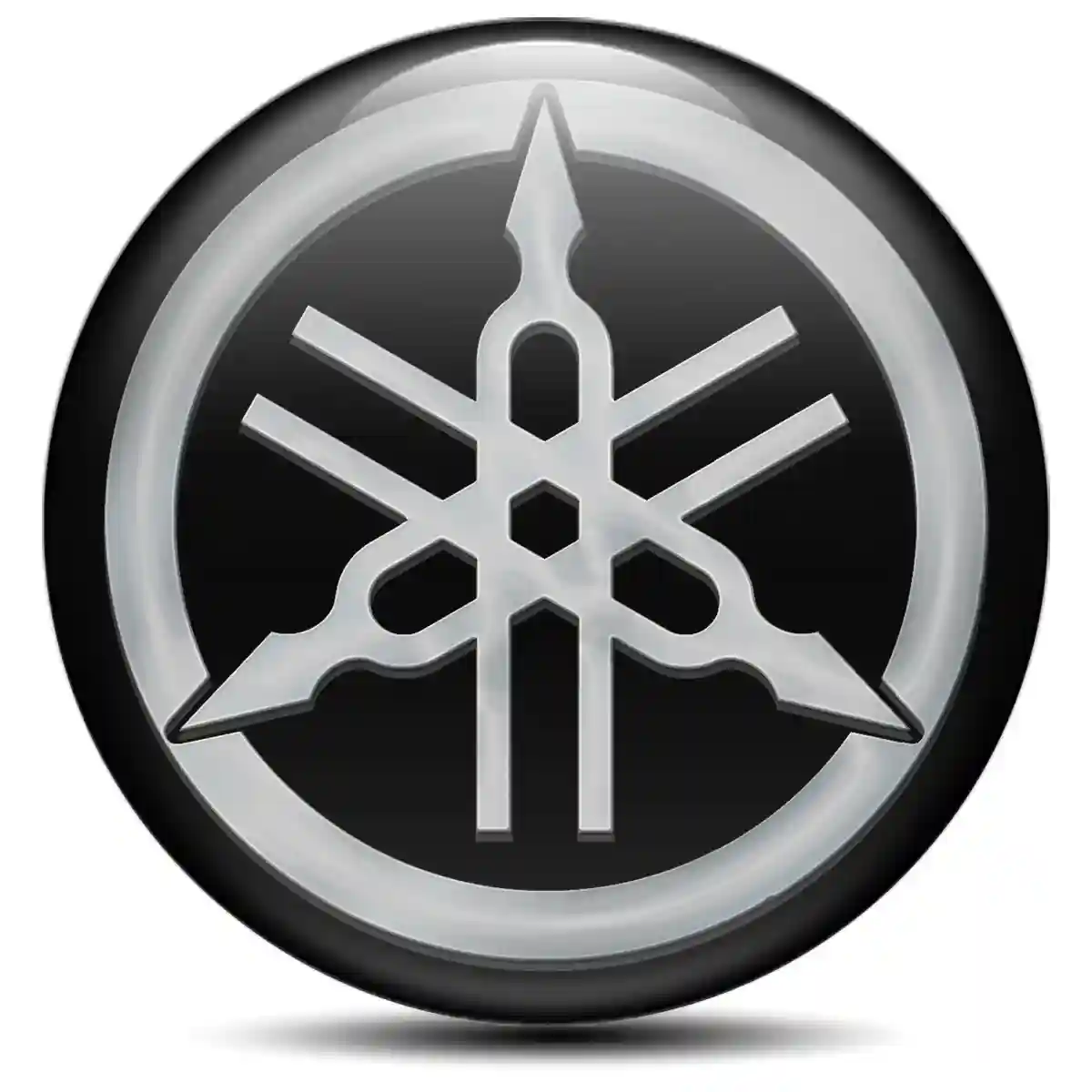 Yamaha Emblem Wheel Center Caps Self-Adhesive Sleek Style