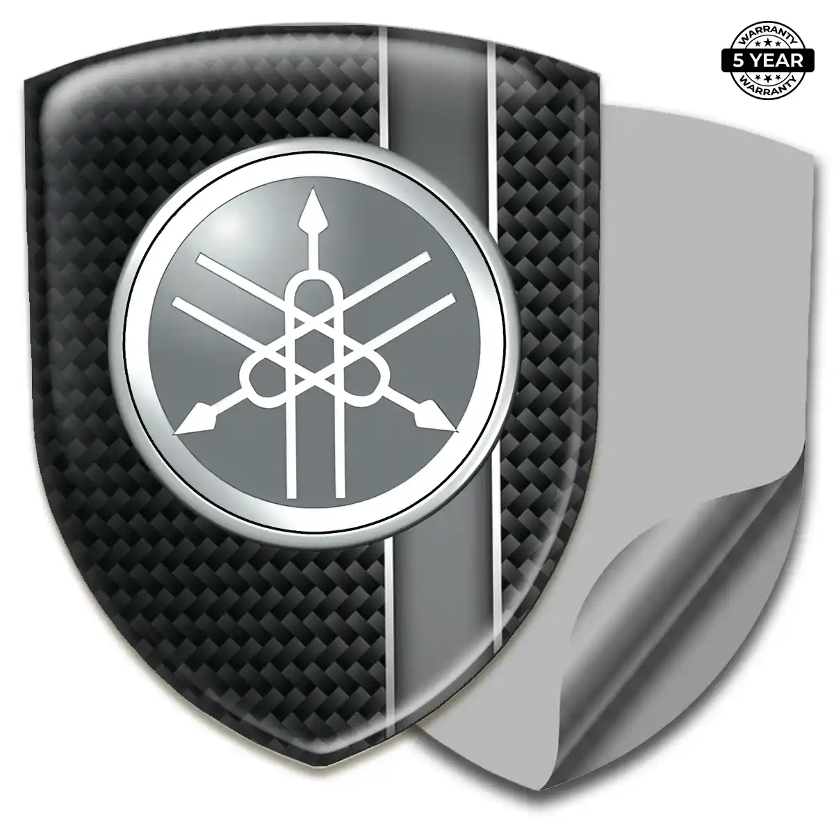 Yamaha Epoxy Domed Sticker Sleek Style