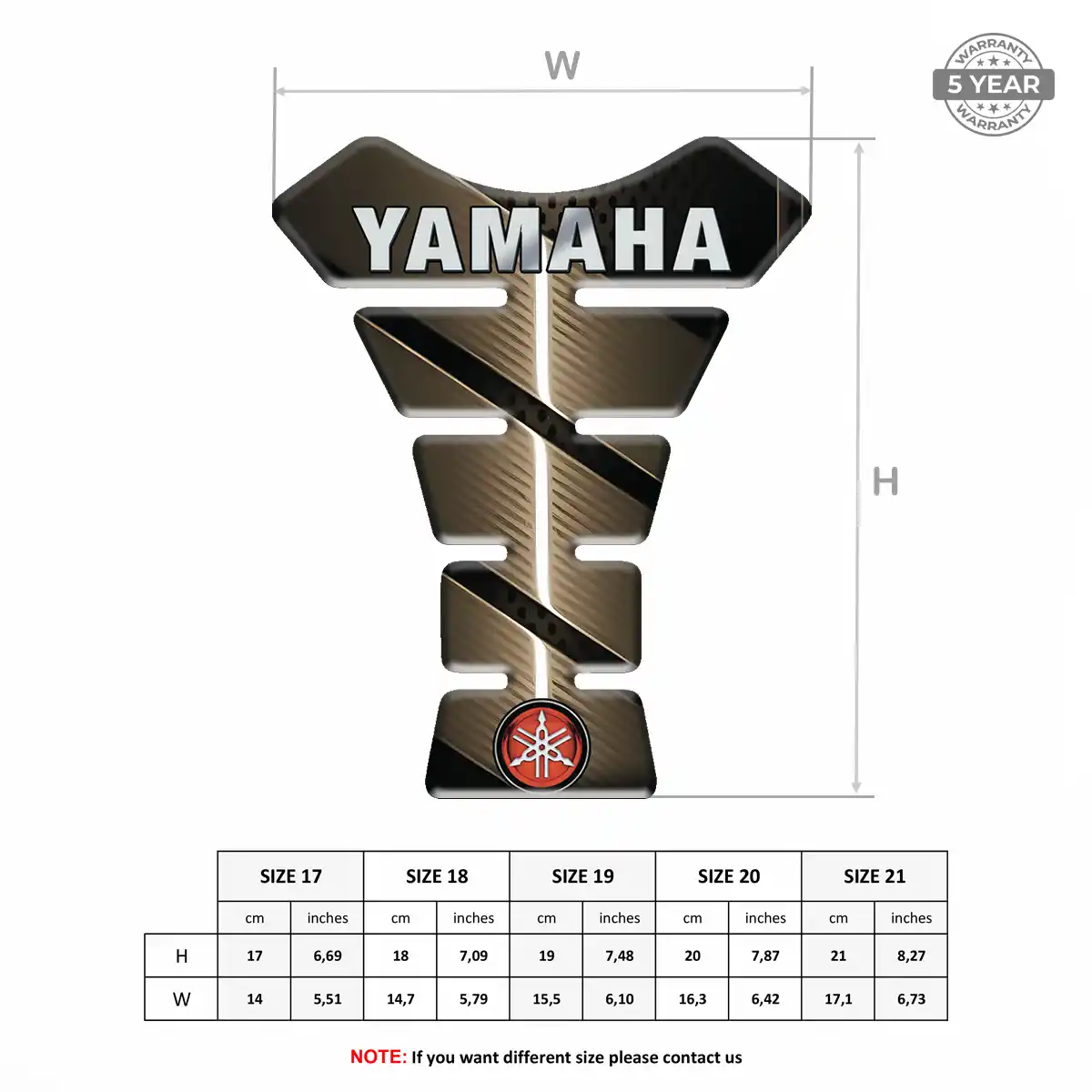 Yamaha Fuel Tank Pad Prestige Line