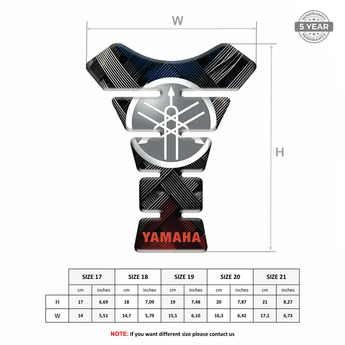 Yamaha Fuel Tank Pad Prime Quality