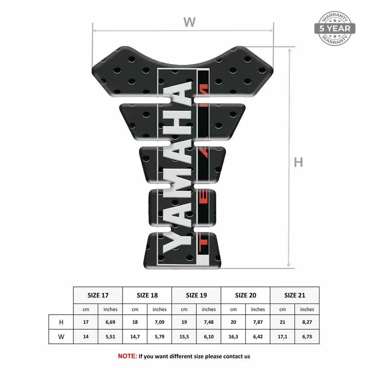 Yamaha Fuel Tank Pad Signature Grade