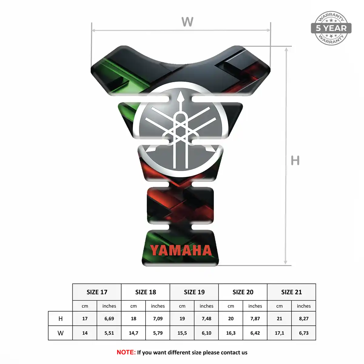 Yamaha Fuel Tank Pad Sleek Style