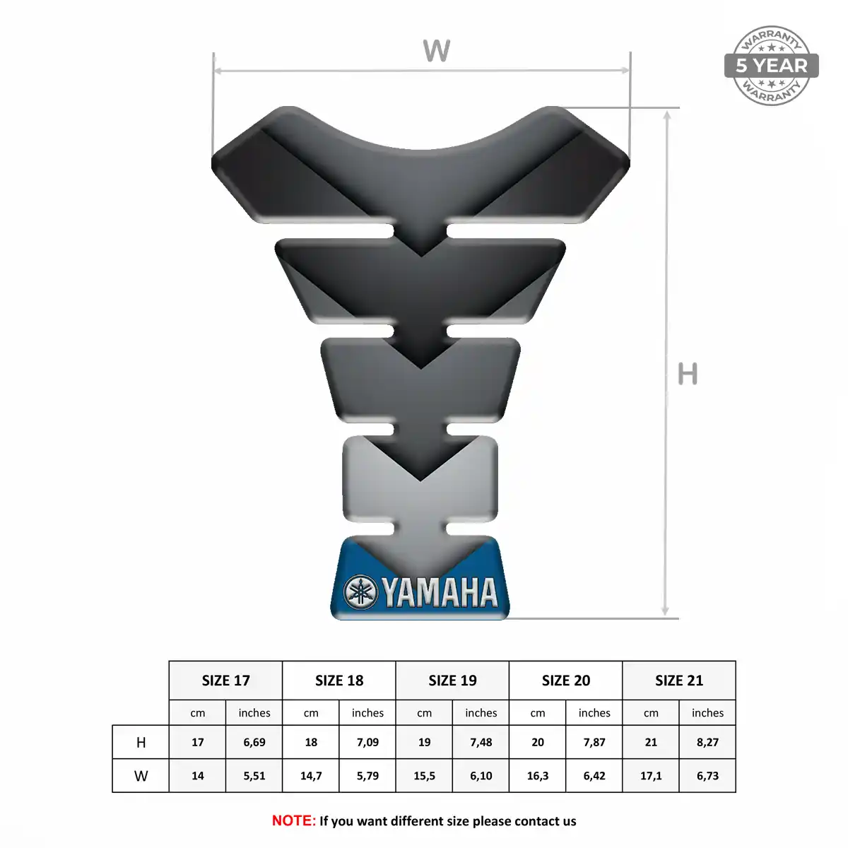 Yamaha Fuel Tank Protector Elite Finish