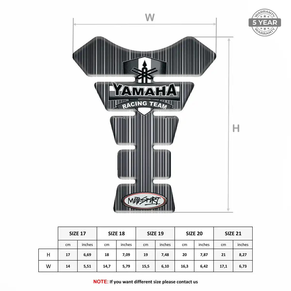 Yamaha Fuel Tank Protector Prime Quality
