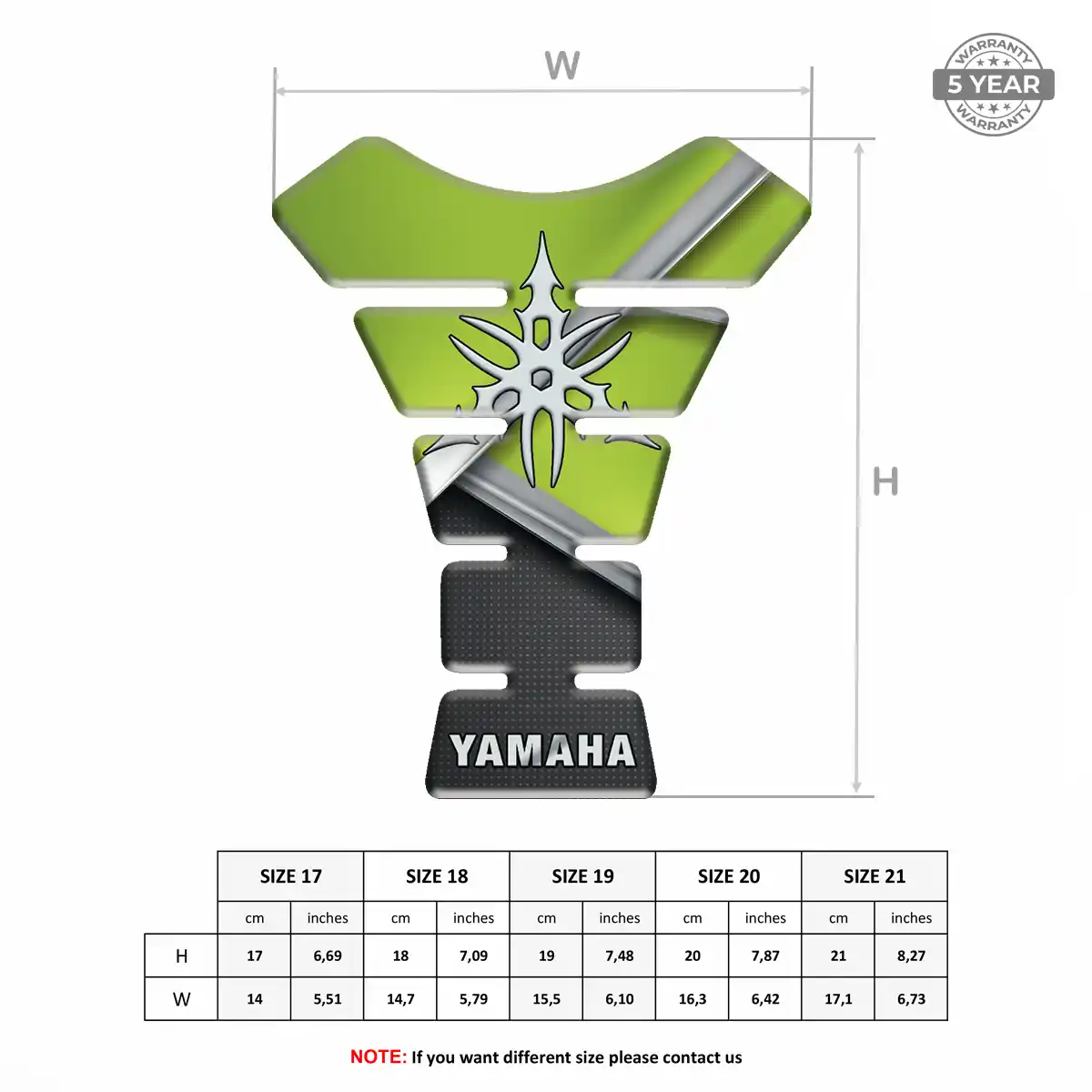 Yamaha Fuel Tank Protector Sleek Style