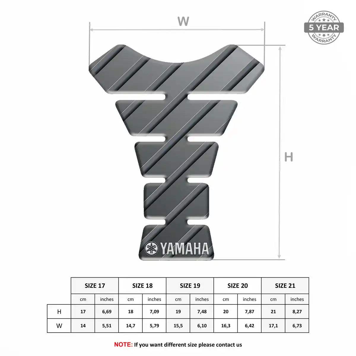 Yamaha Gas Tank Pad Prestige Line