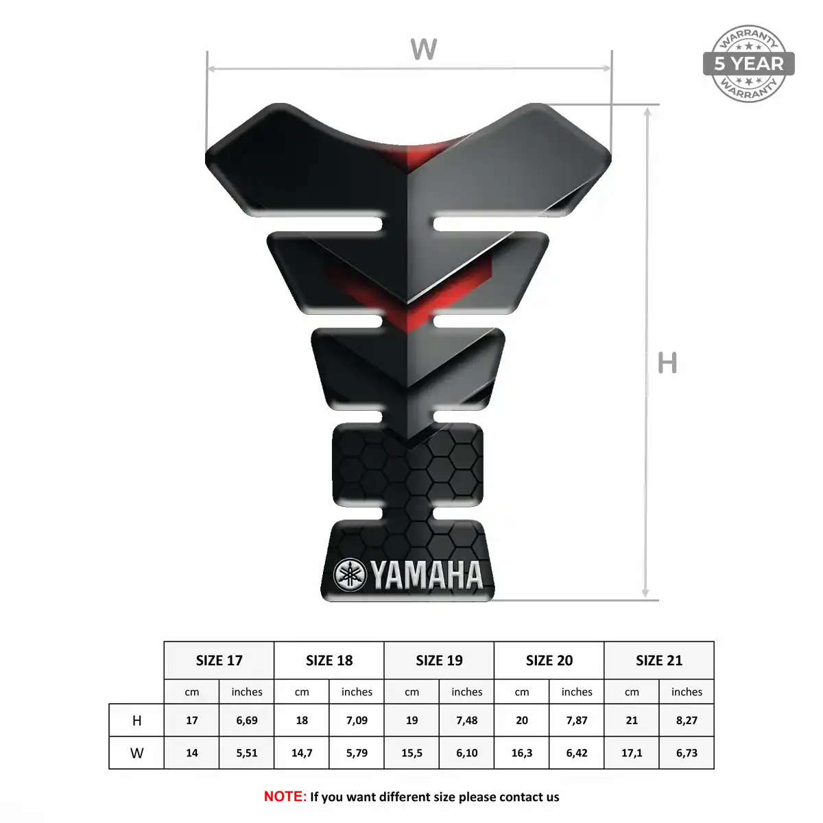 Yamaha Gas Tank Pad Signature Grade