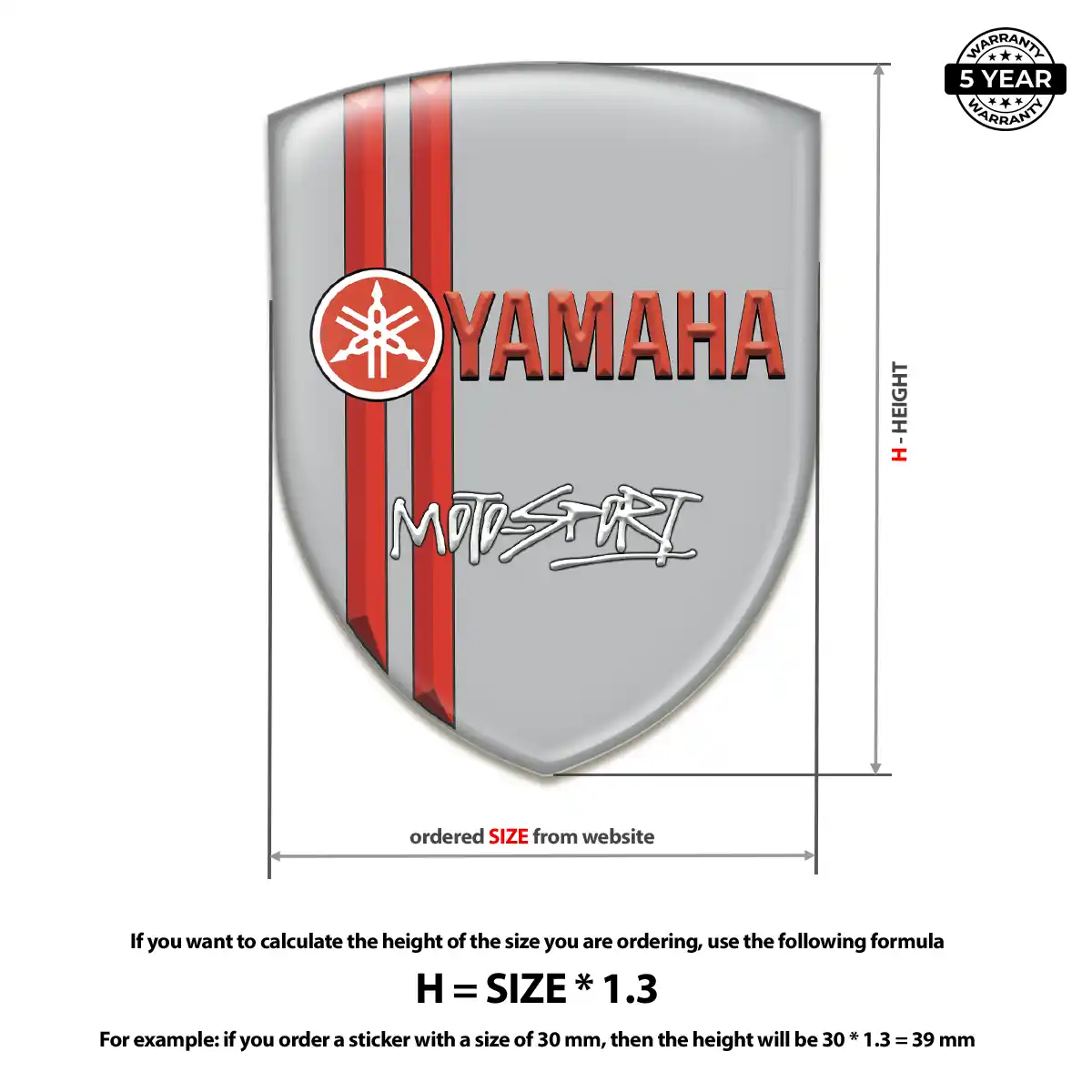 Yamaha Gel Badge Sticker Exclusive Series