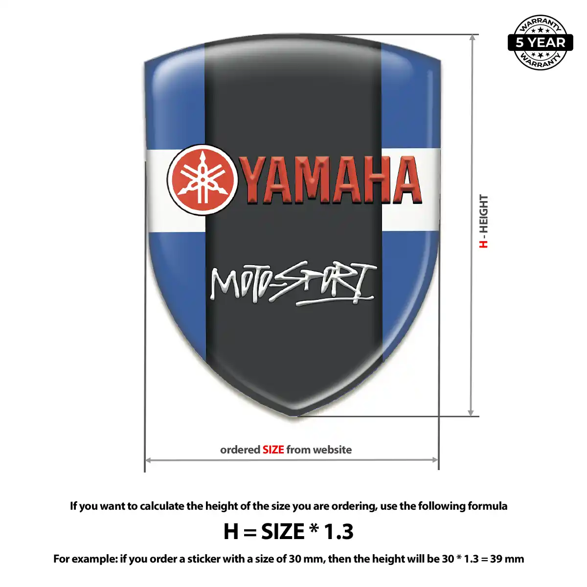 Yamaha Gel Badge Sticker Signature Edition
