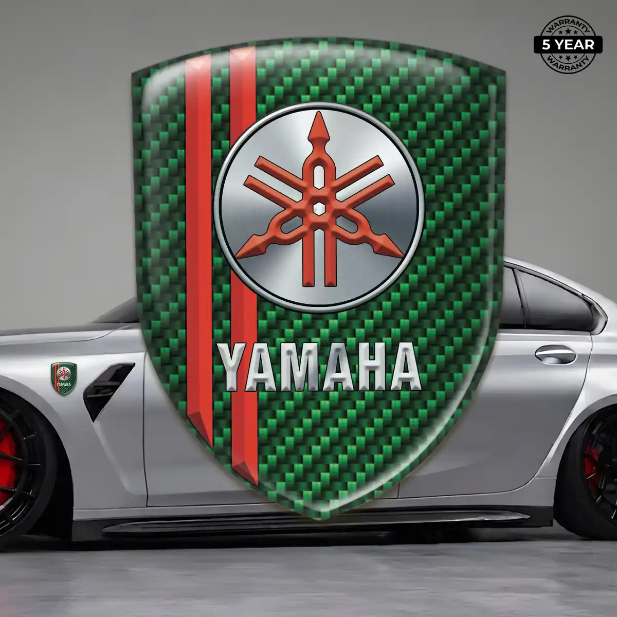 Yamaha Gel Badge Sticker Sleek Style