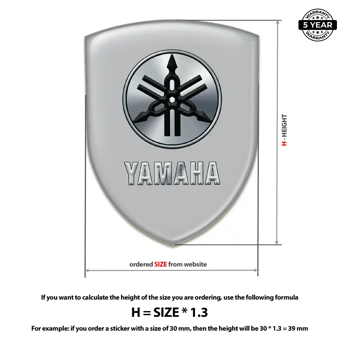 Yamaha Gel Emblem Sticker Exclusive Series