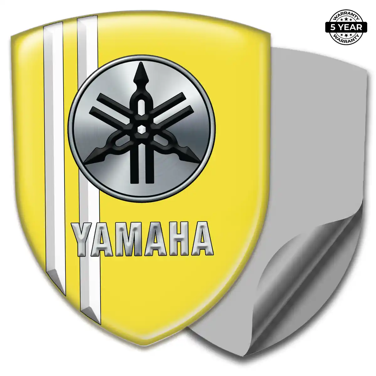 Yamaha Gel Emblem Sticker Refined Design