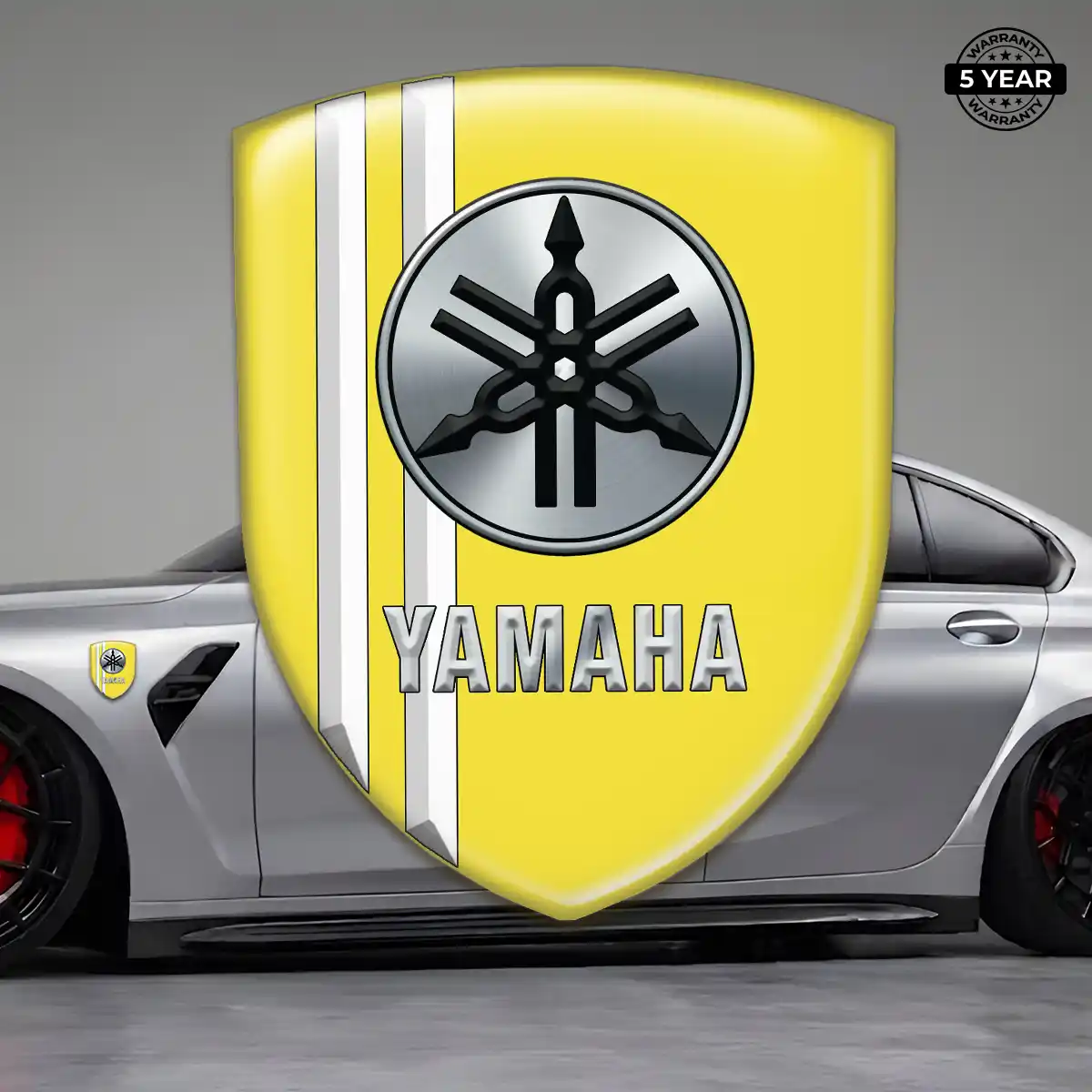 Yamaha Gel Emblem Sticker Refined Design