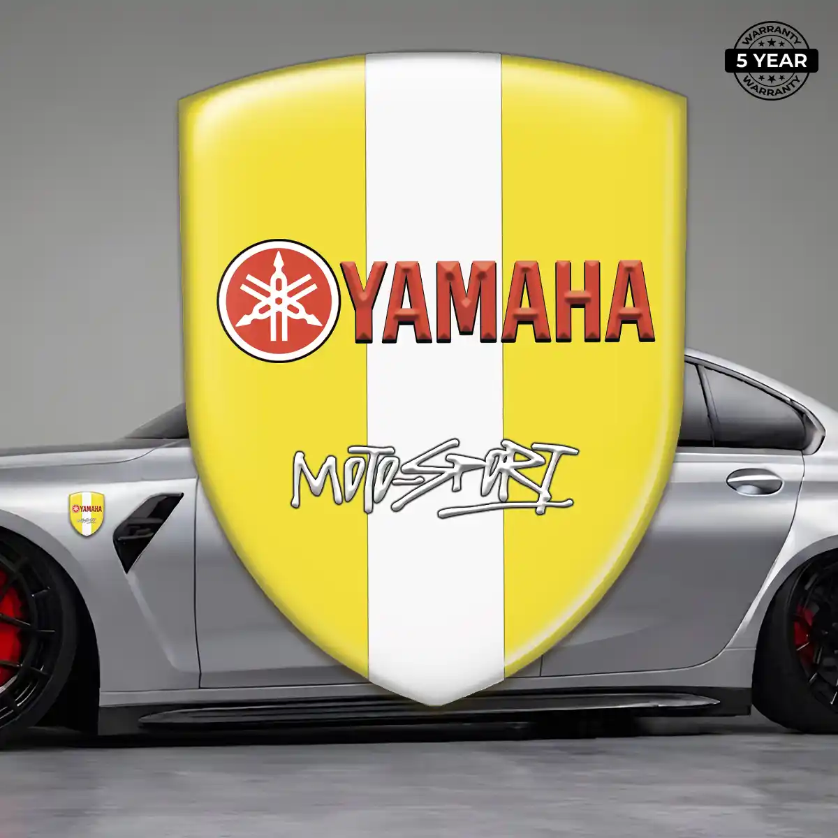 Yamaha Gel Emblem Sticker Resin Luxe