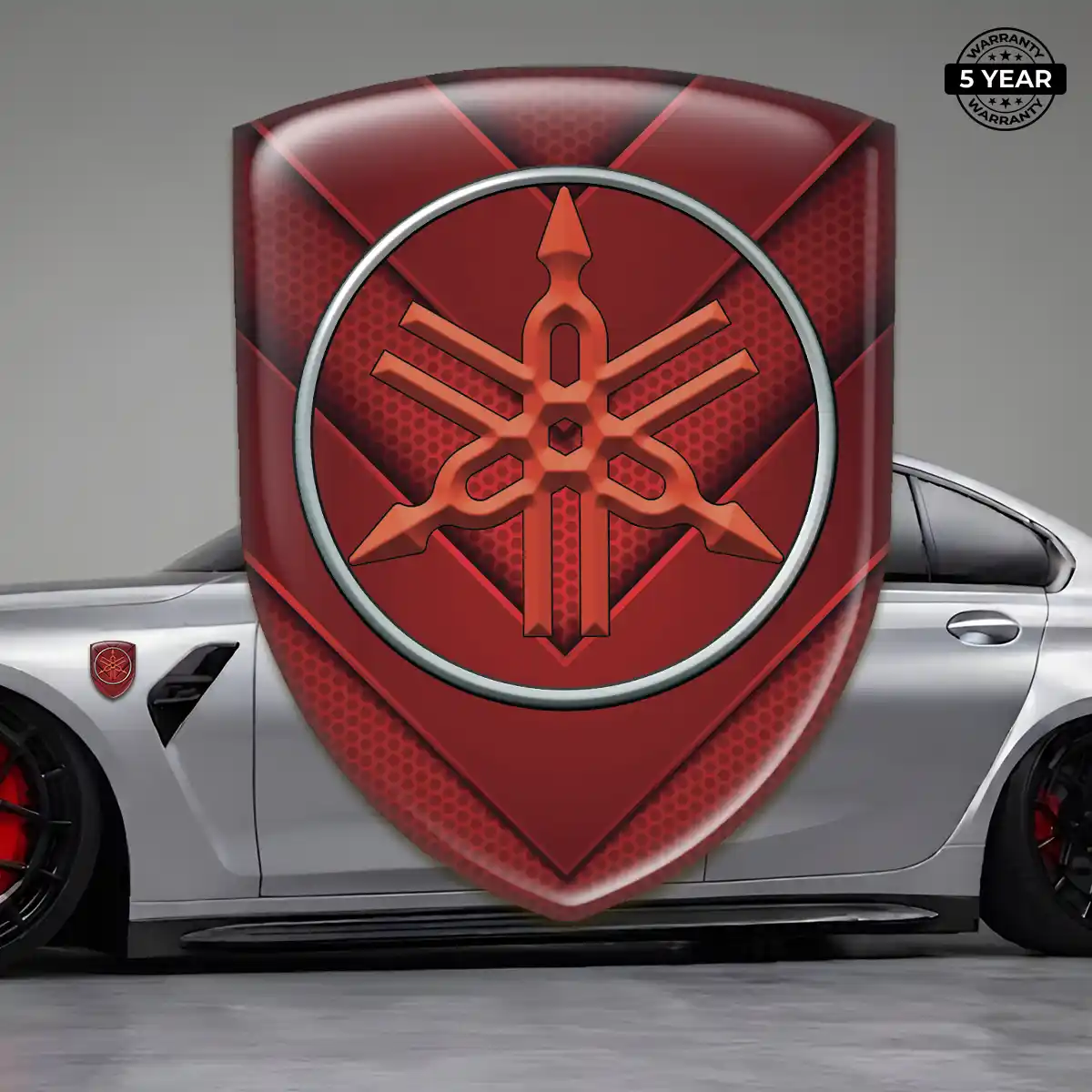 Yamaha Gel Emblem Sticker Sleek Style