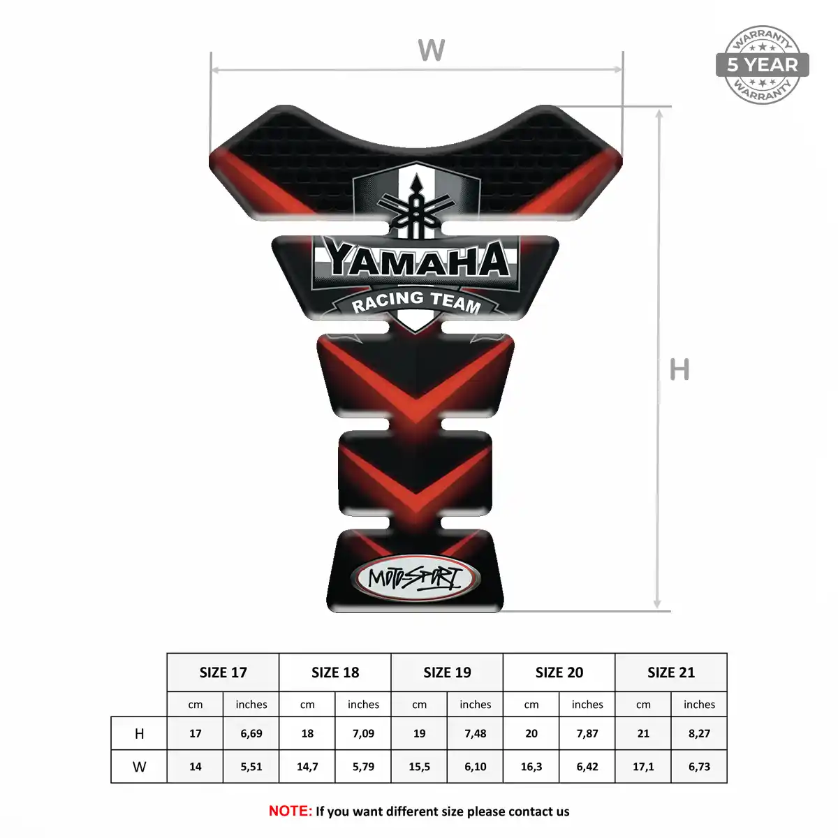 Yamaha Gel Tank Pad Signature Grade