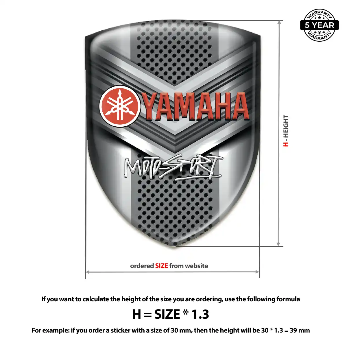 Yamaha Logo Badge Branded Line