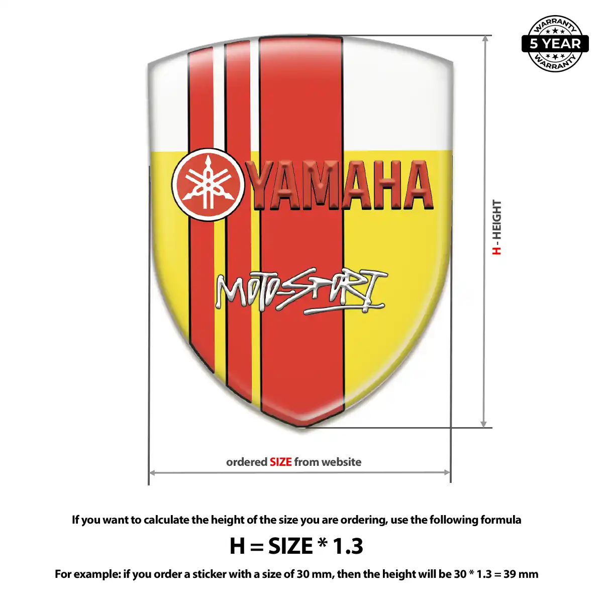 Yamaha Logo Badge Marked Edition