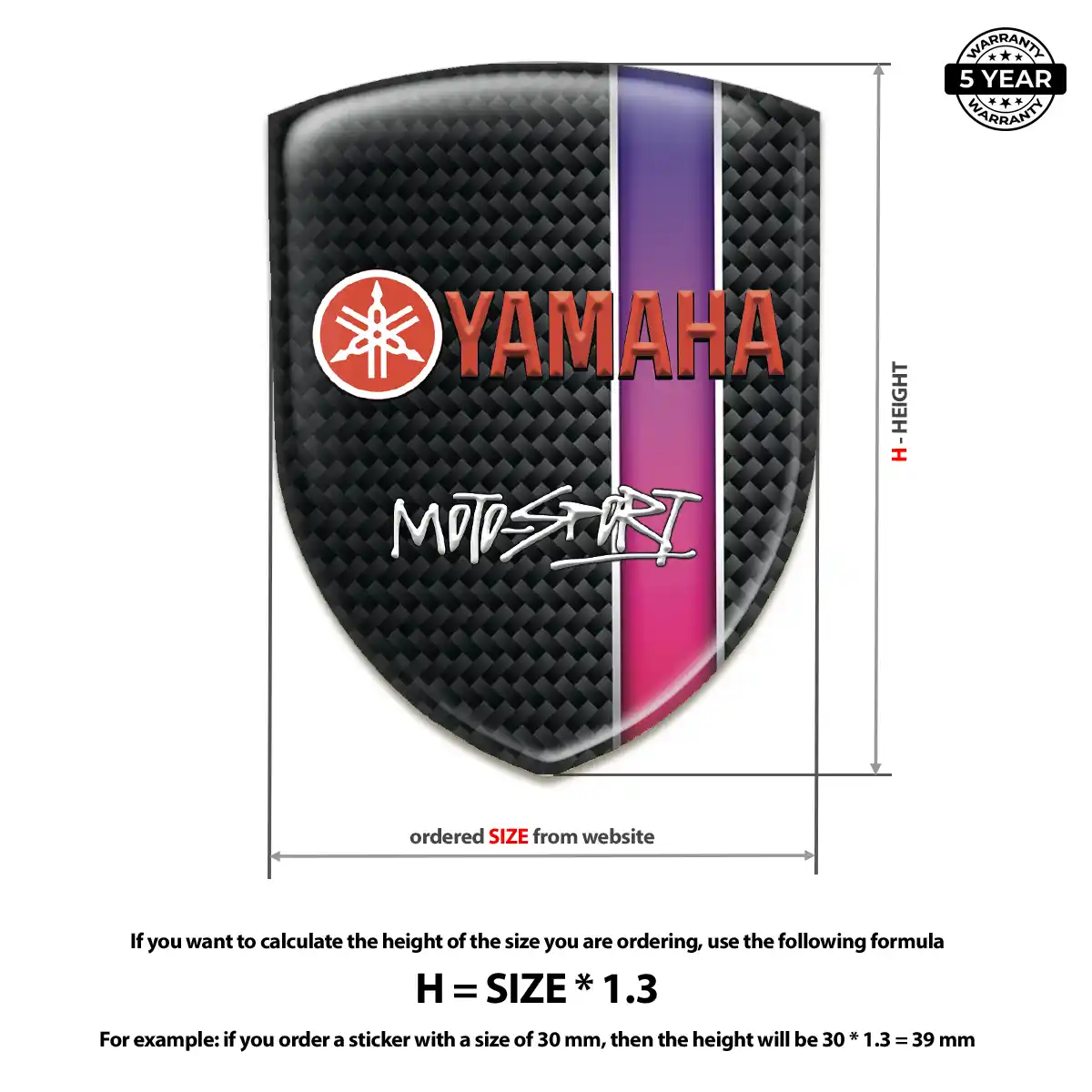 Yamaha Logo Badge Opulent Line
