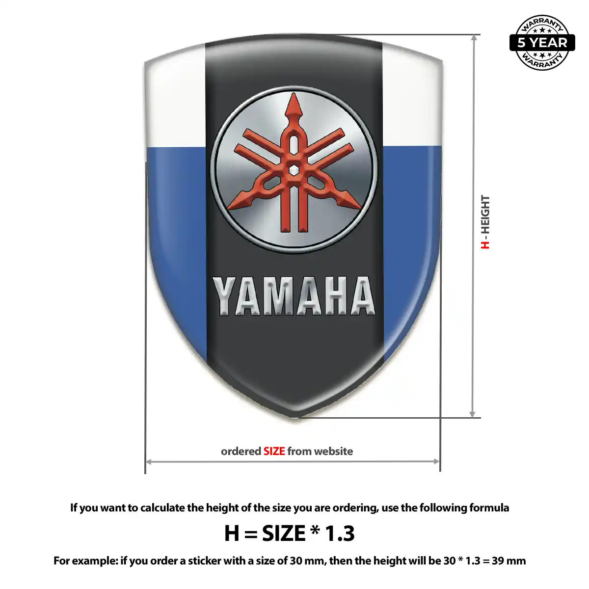 Yamaha Logo Badge Performance Style