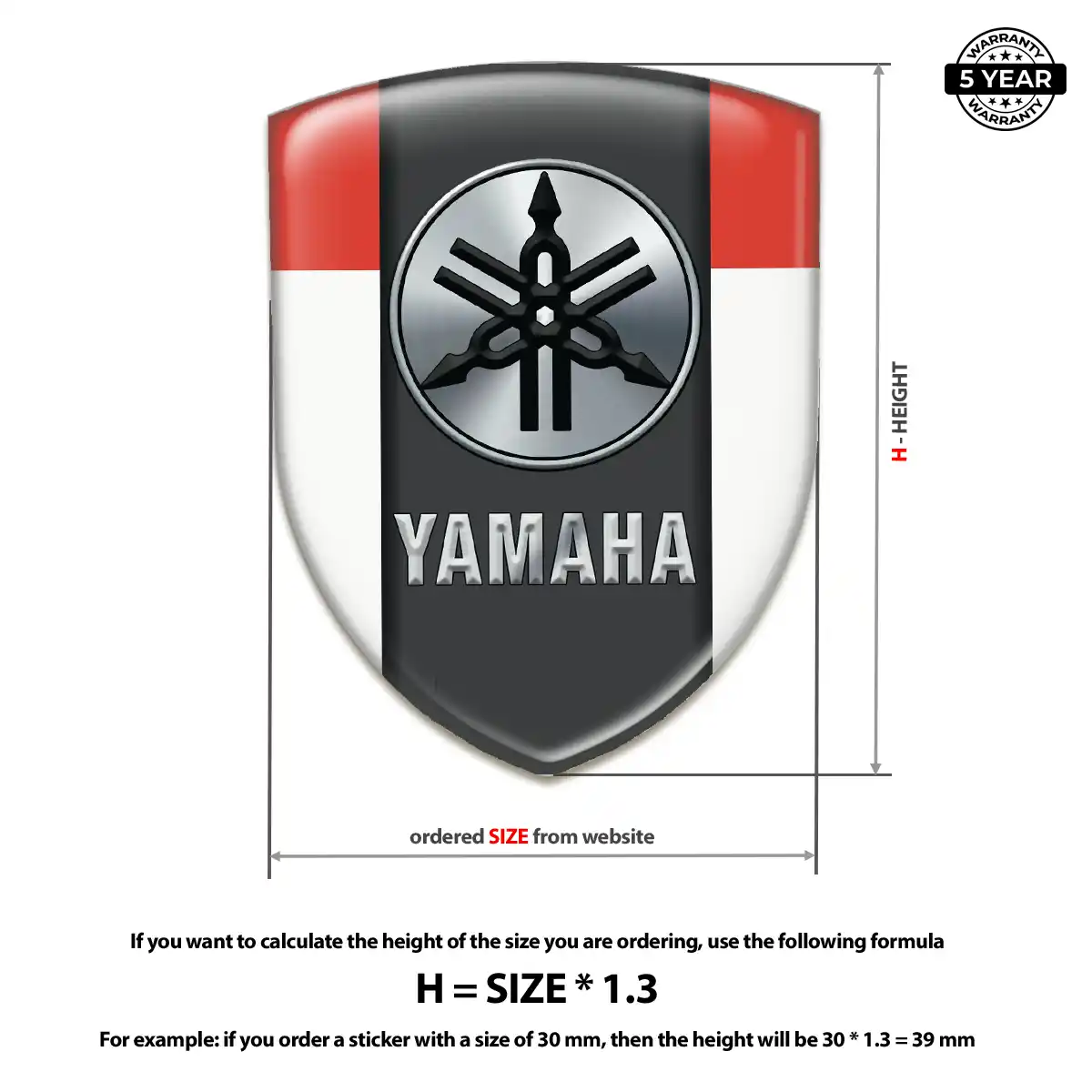 Yamaha Logo Badge Sport Tuning