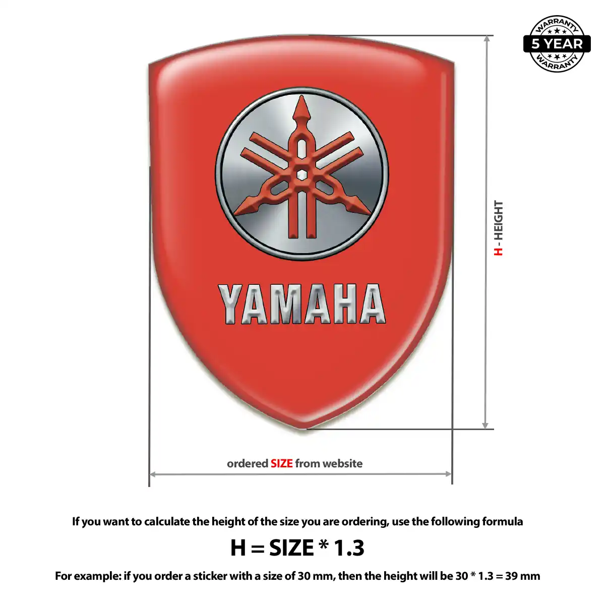 Yamaha Logo Badge Superior Craft