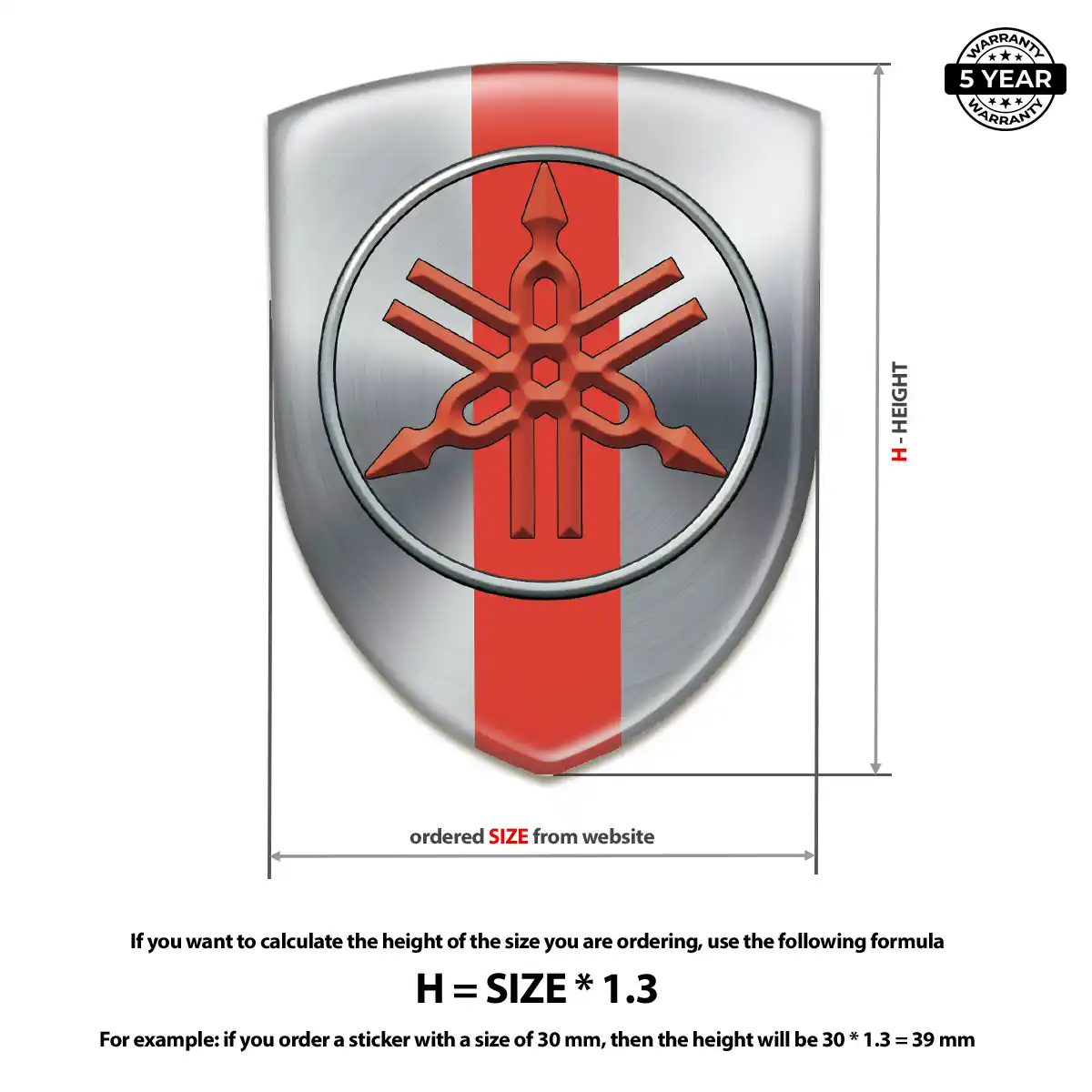 Yamaha Logo Emblem Elite Finish