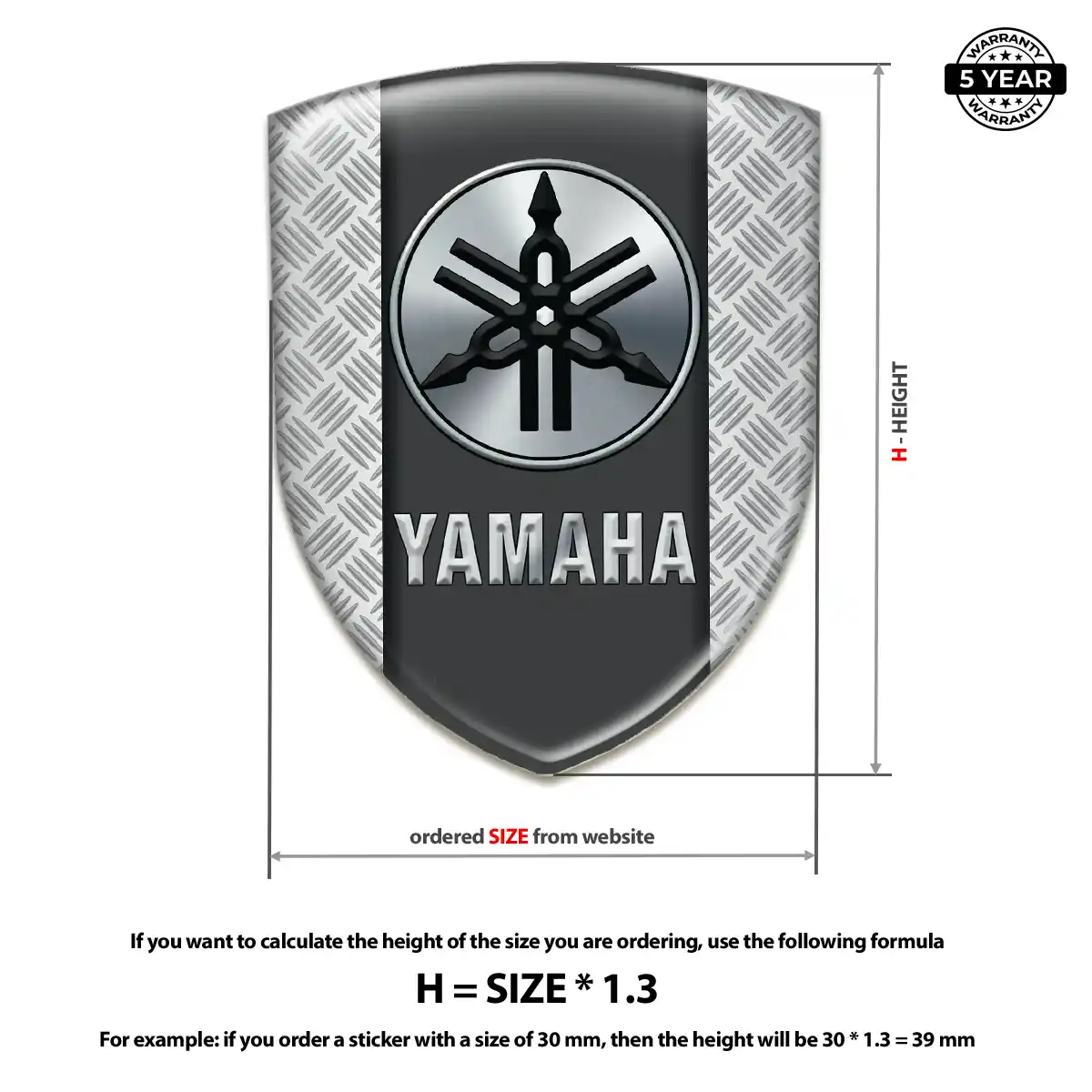 Yamaha Logo Emblem Resin Elite