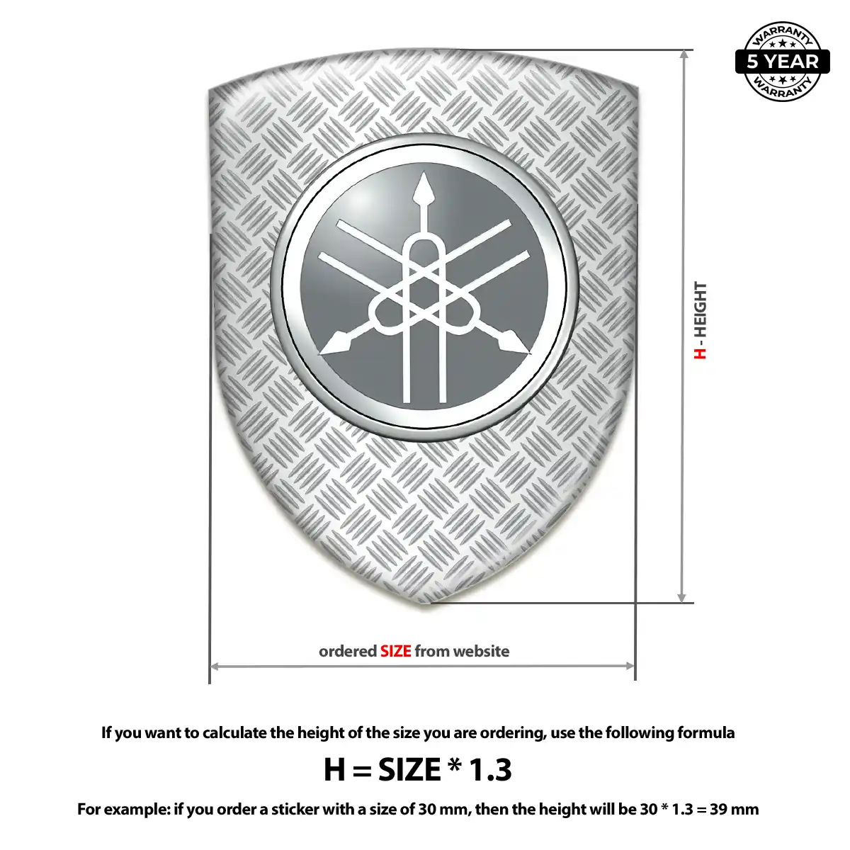 Yamaha Logo Emblem Resin Luxe