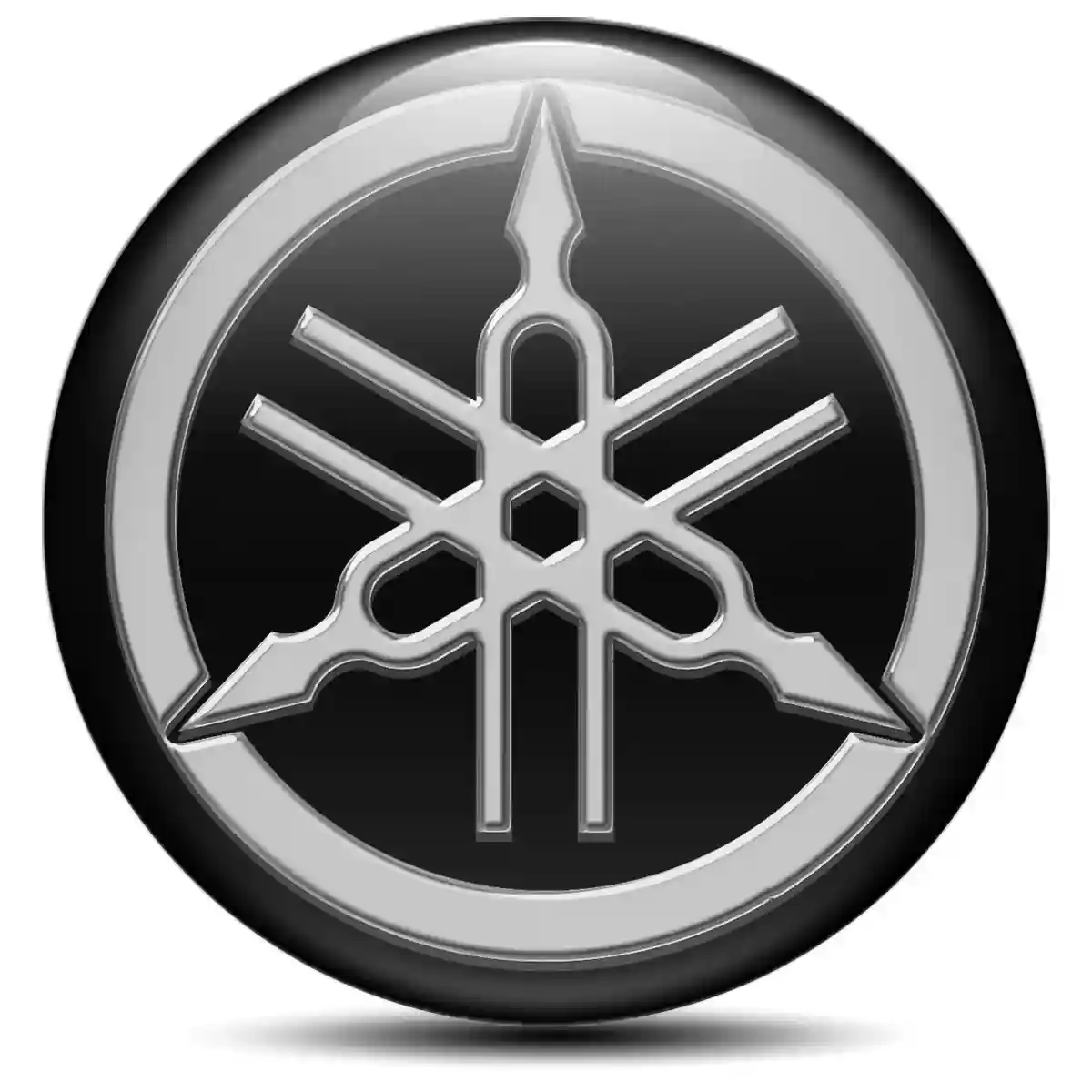 Yamaha Logo Silicone Emblem Self-Adhesive Sleek Style