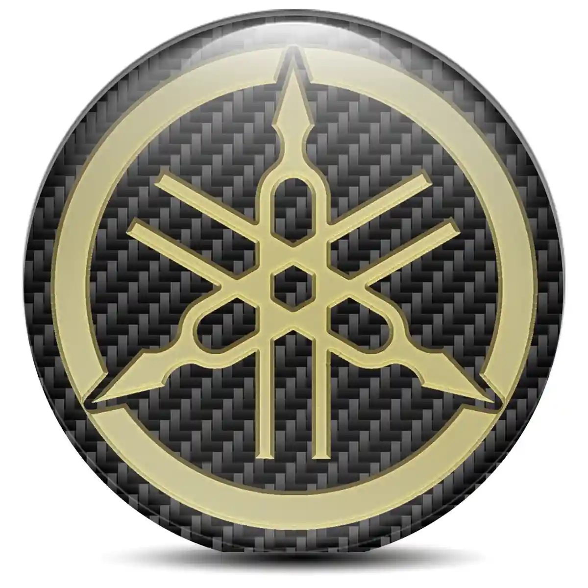 Yamaha Logo Silicone Emblem Sleek Style
