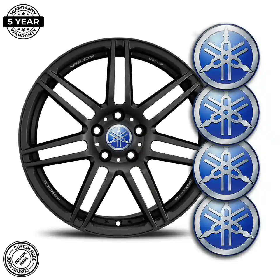Yamaha Logo Silicone Sticker Self-Adhesive Sleek Style