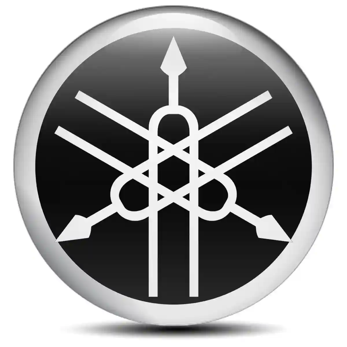 Yamaha Logo Silicone Sticker Sleek Style