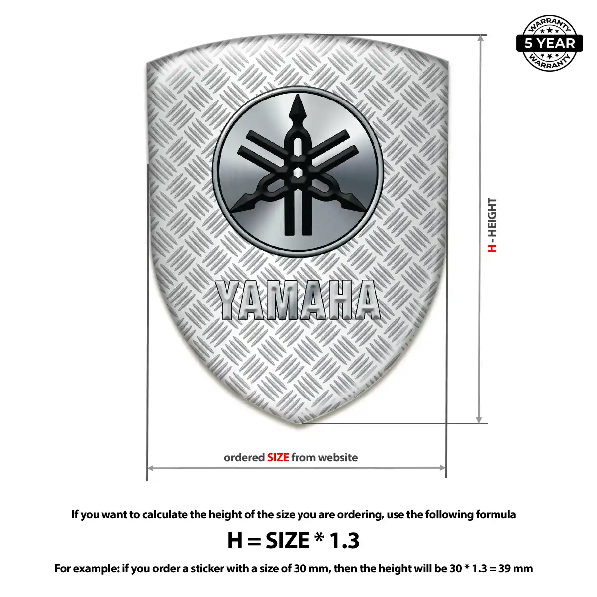 Yamaha Logo Sticker Auto Tuning