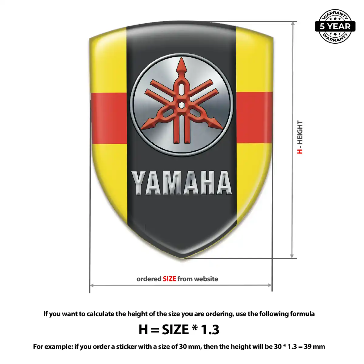 Yamaha Logo Sticker Elite Edition
