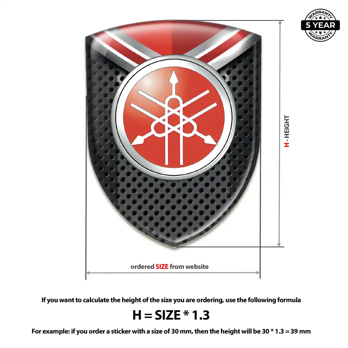 Yamaha Logo Sticker Marked Edition