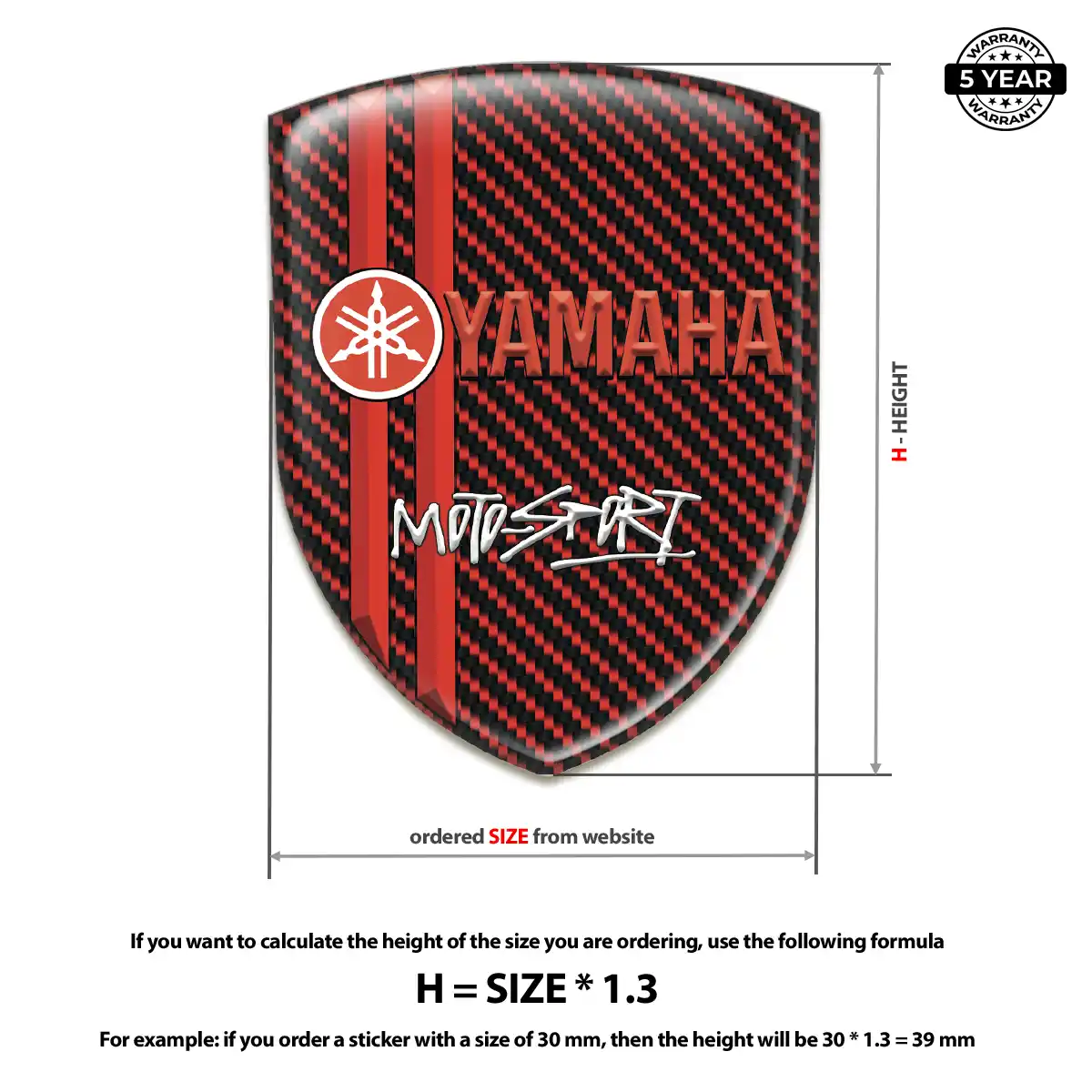 Yamaha Logo Sticker Opulent Line
