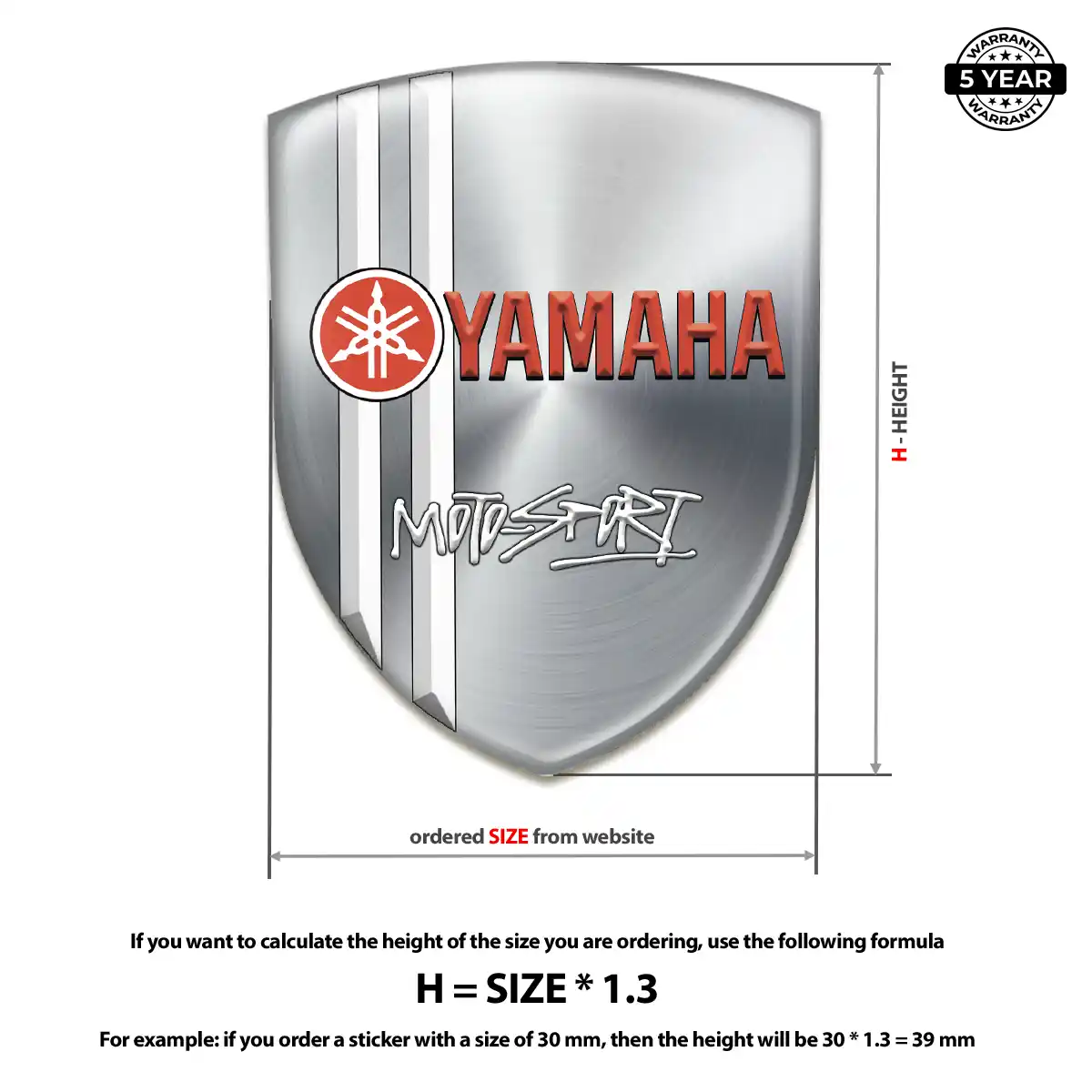 Yamaha Logo Sticker Prestige Line