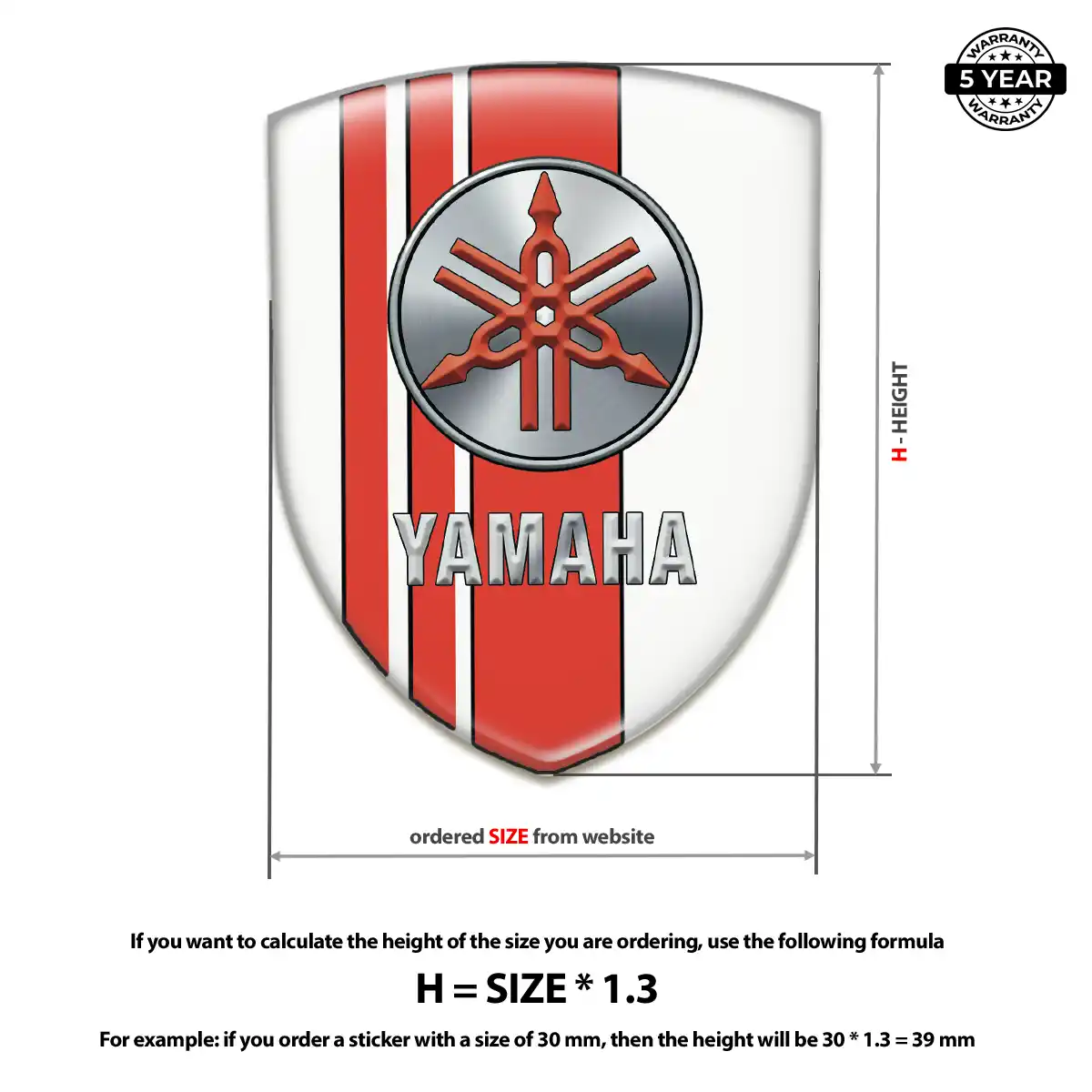 Yamaha Logo Sticker Signature Edition