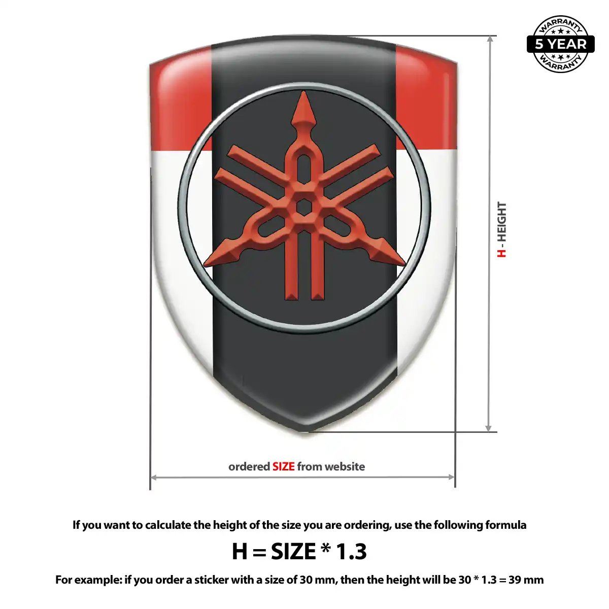Yamaha Logo Sticker Signature Grade