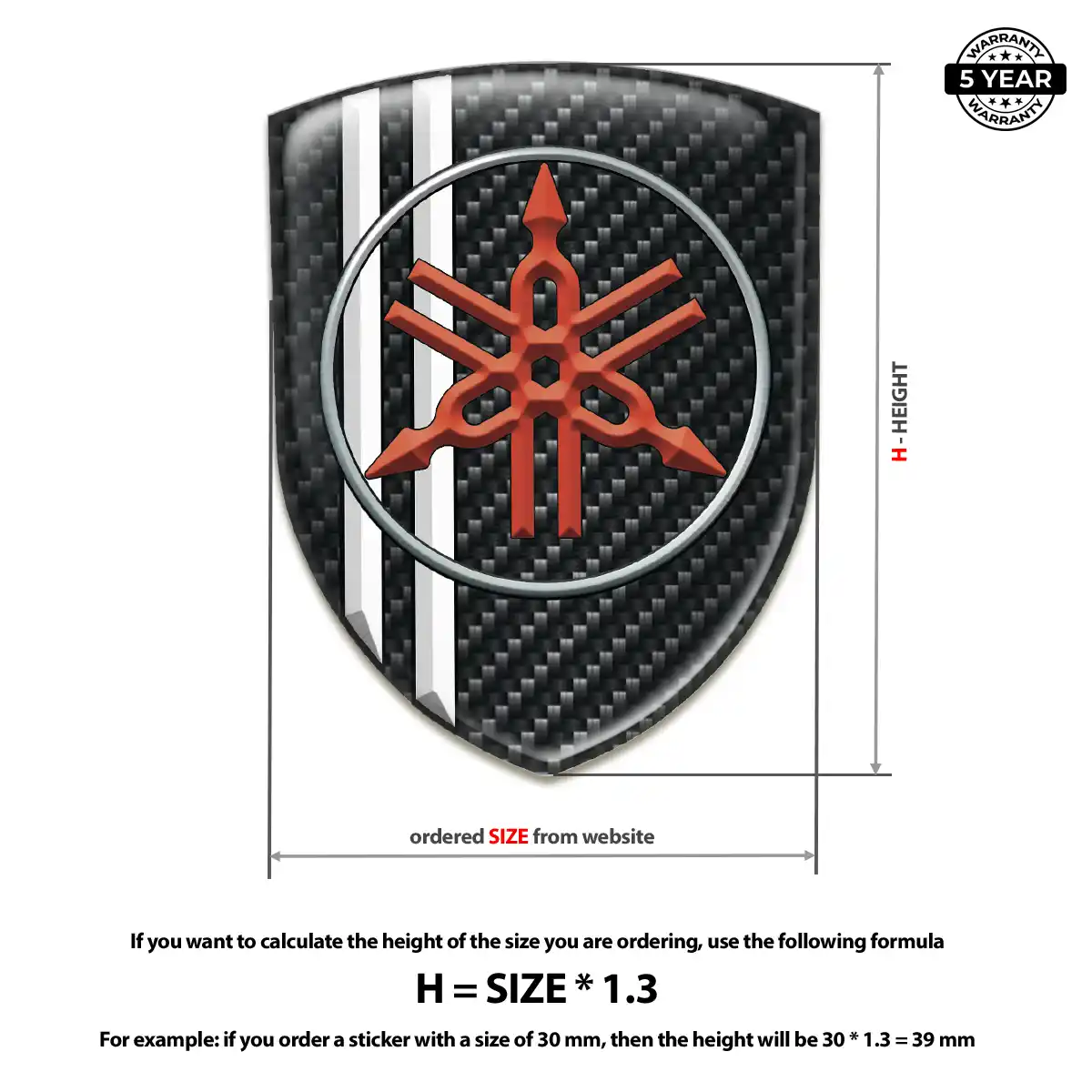Yamaha Logo Sticker Sport Tuning