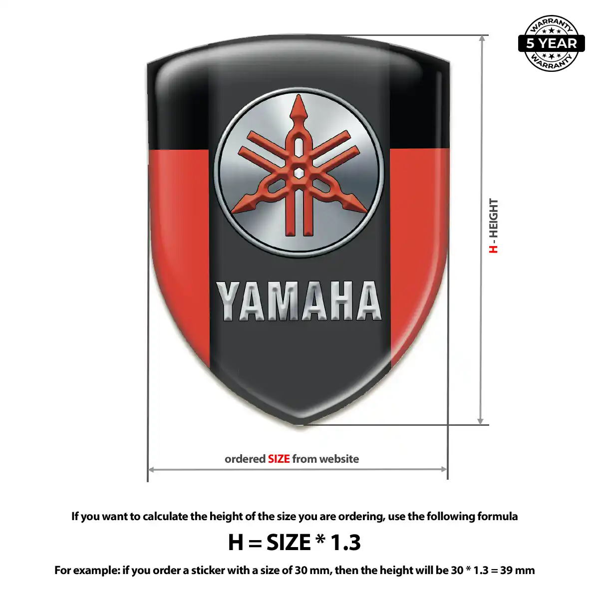 Yamaha Logo Sticker Street Tuning