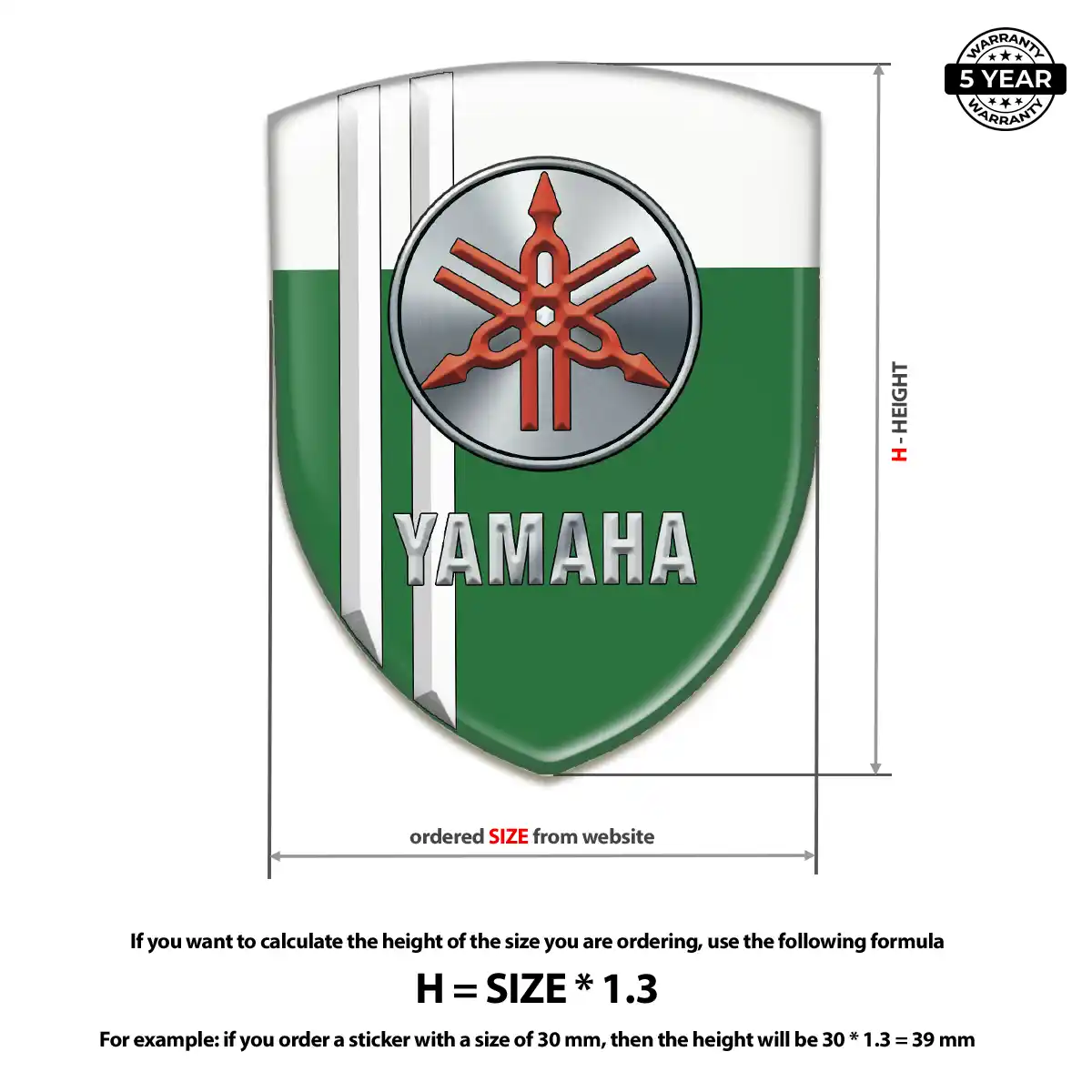 Yamaha Logo Sticker Superior Craft