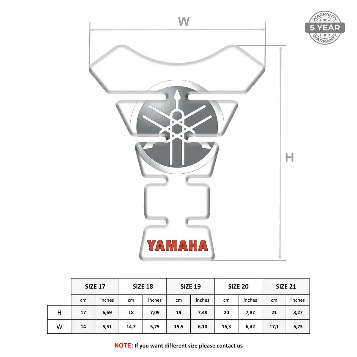 Yamaha Motorbike Tank Pad Elite Edition