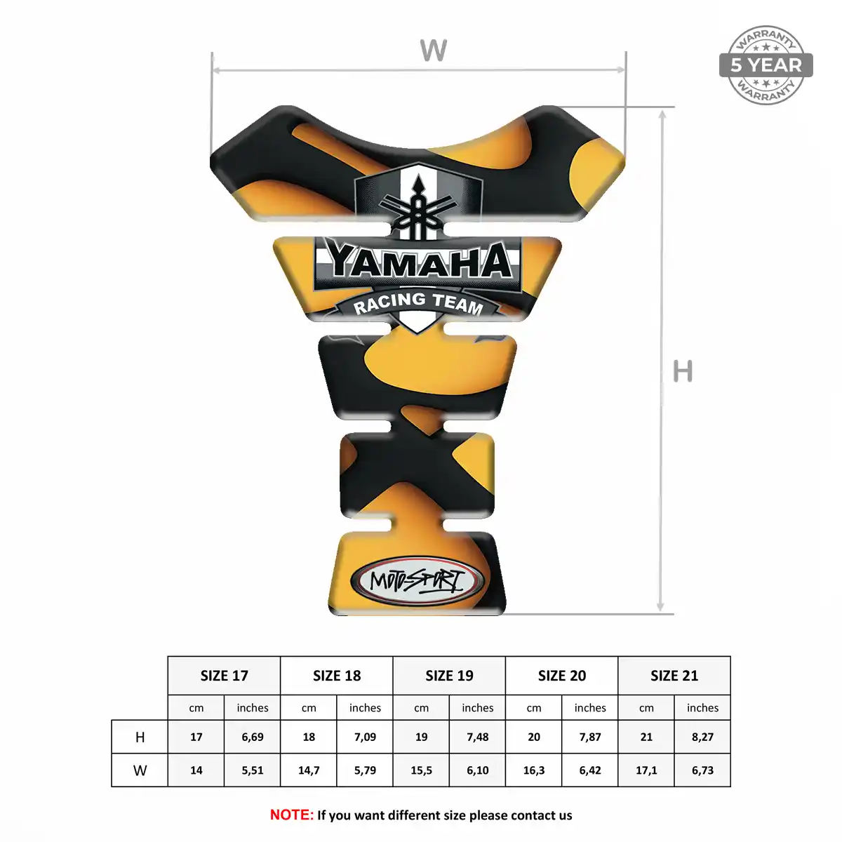 Yamaha Motorbike Tank Pad Exclusive Series