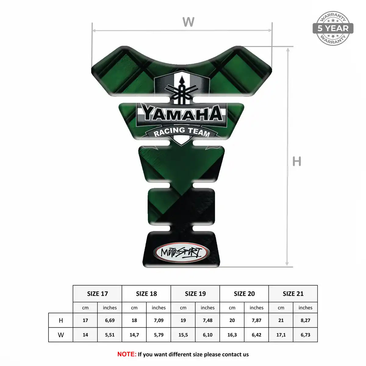 Yamaha Motorbike Tank Pad Prestige Line
