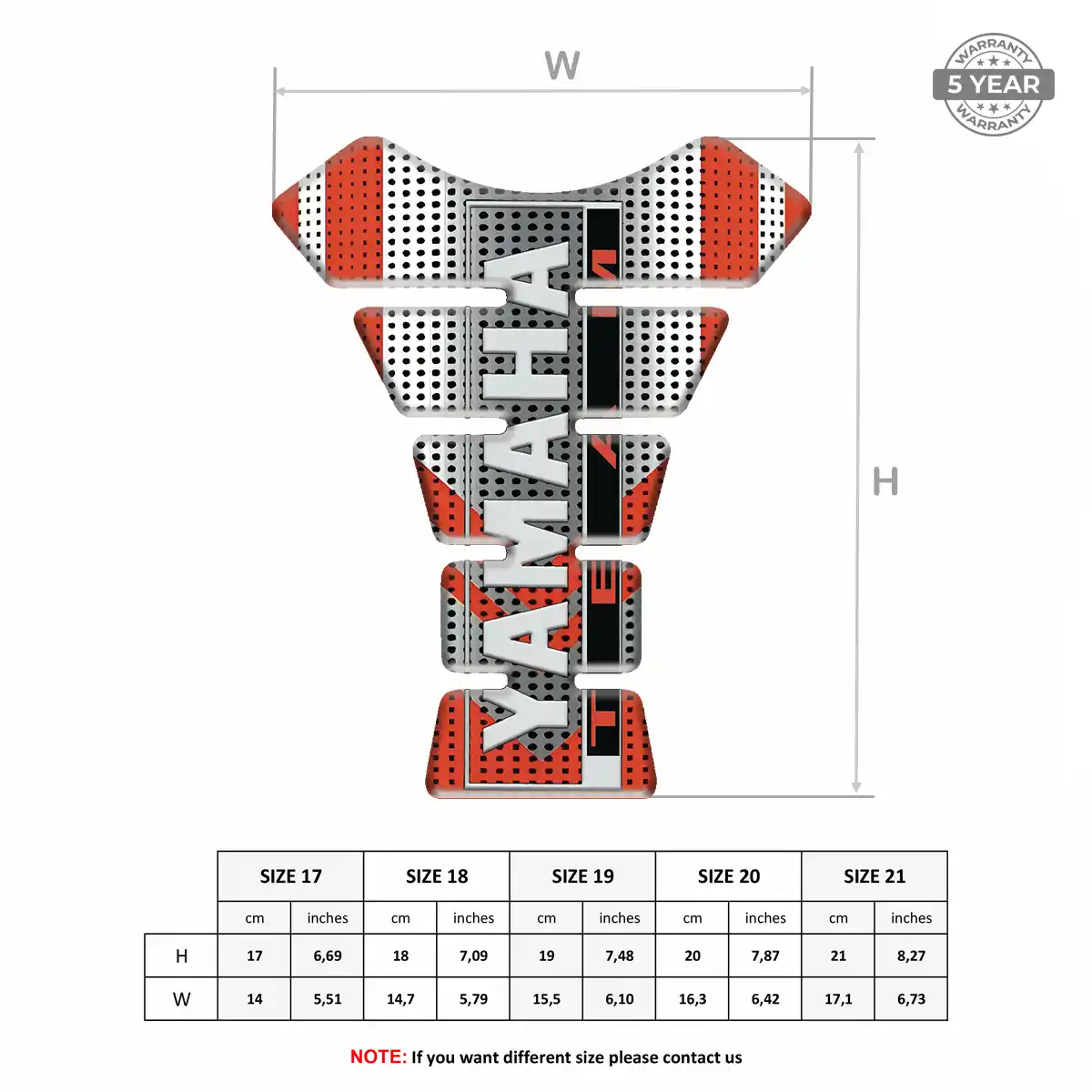 Yamaha Motorcycle Tank Decal Sleek Style